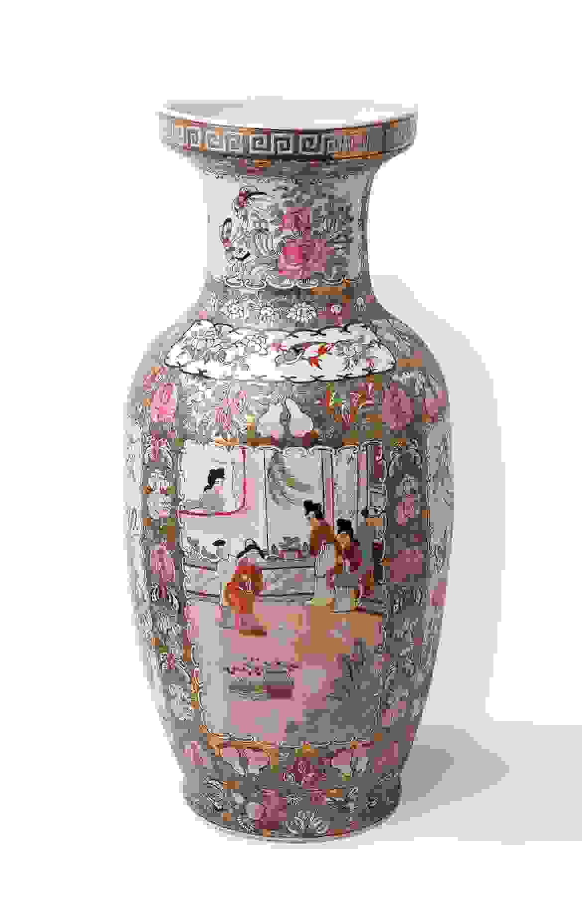 Intricate work of art on the vase