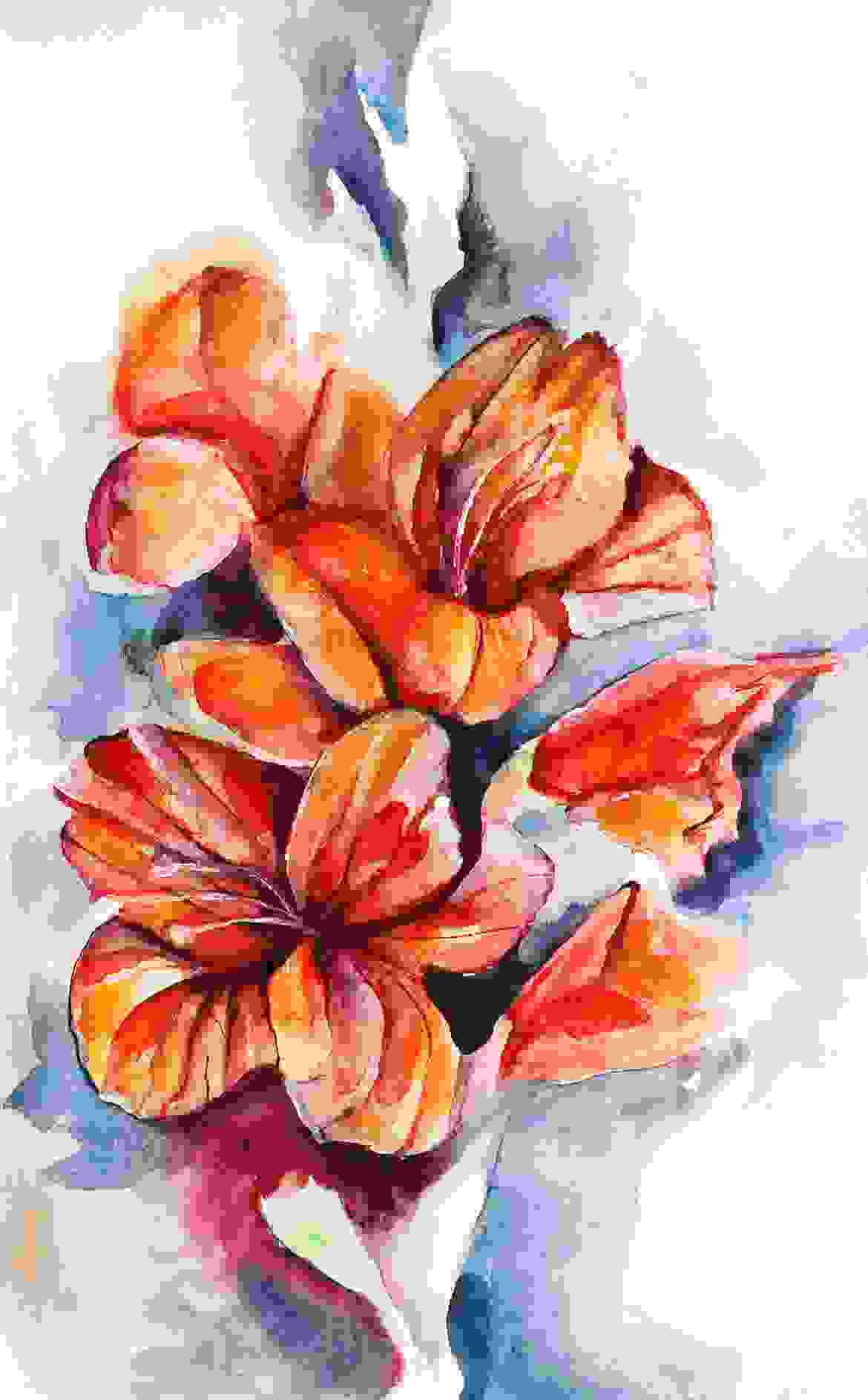 Impressionist’s painting of flowers